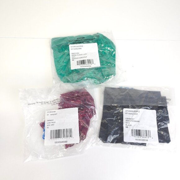 SET of 3 Free People Intimately Underwear XS NWT - Picture 2 of 9